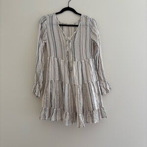 Altar'd State Striped Tiered Dress